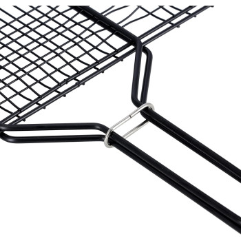 Royalford Foldable Portable Stainless Steel Barbecue Grill Indoor And Outoor Silver/Red 30 x 40 x 70cm