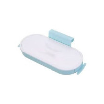 Kitchen Garbage Bag Holder Light Blue/White