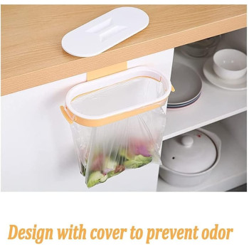 Kitchen Garbage Bag Holder Light Blue/White