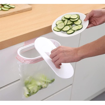 Kitchen Garbage Bag Holder Light Blue/White