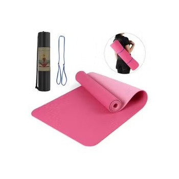 Portable Double Yoga Mat With Carrying Strap And Storage Bag
