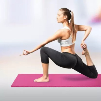 Portable Double Yoga Mat With Carrying Strap And Storage Bag