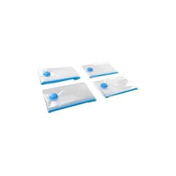Fixman 4-Piece Vacuum Storage Bag Set Clear/Blue Colour