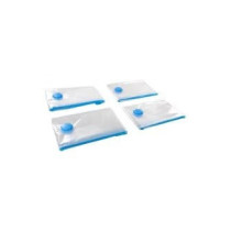 Fixman 4-Piece Vacuum Storage Bag Set Clear/Blue Colour