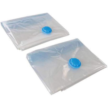 Fixman 4-Piece Vacuum Storage Bag Set Clear/Blue Colour