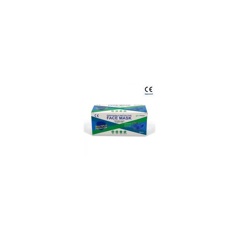 50-Piece Disposable Protective Face Mask