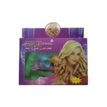 Magic Leverag Set Of 4 Curly Hair Roller Set Blue/Green/Pink
