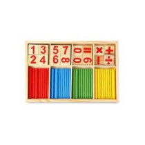 Montessori Mathematical Intelligence Stick Preschool Educational Toys 23 x 2.4 x 16cm