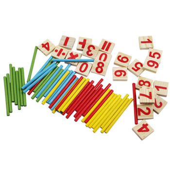Montessori Mathematical Intelligence Stick Preschool Educational Toys 23 x 2.4 x 16cm