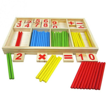 Montessori Mathematical Intelligence Stick Preschool Educational Toys 23 x 2.4 x 16cm
