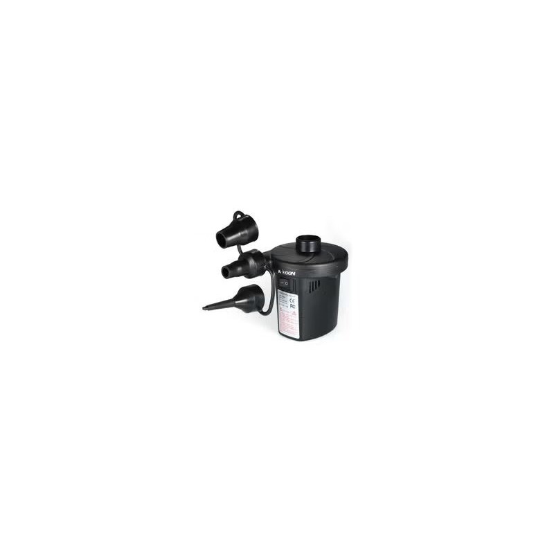 Electric Rechargeable Deflator Inflating Air Compressor Pump Usb For Inflatables With 3 Nozzles Black 13.50 x 11.00 x 13.00cm