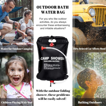 Ricon Camping Solar Shower Bag 20Liters