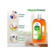 Dettol Anti Bacterial Antiseptic Disinfectant Orange/Silver 1Liters