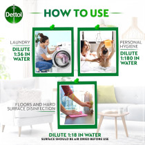Dettol Anti Bacterial Antiseptic Disinfectant Orange/Silver 1Liters