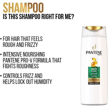 Pantene Pack Of 2 Pro-V Smooth And Silky Shampoo 400 ml