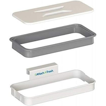 Edencomer Attach A Trash-Hanging Trash Bag Holder Grey