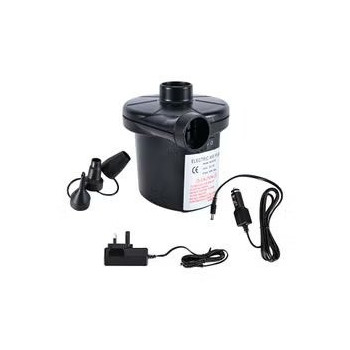Deflate Electric Air Pump With Portable Nozzles Black