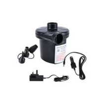 Deflate Electric Air Pump With Portable Nozzles Black