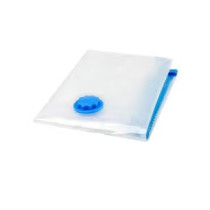 Vacuum Compression Seal Storage Pouch, Clear/Blue, 40 x 50cm