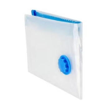 Vacuum Compression Seal Storage Pouch, Clear/Blue, 40 x 50cm