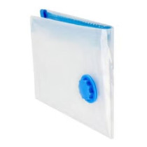 Vacuum Compression Seal Storage Pouch, Clear/Blue, 40 x 50cm