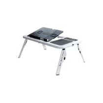 E-Table Portable Laptop Table White/Black