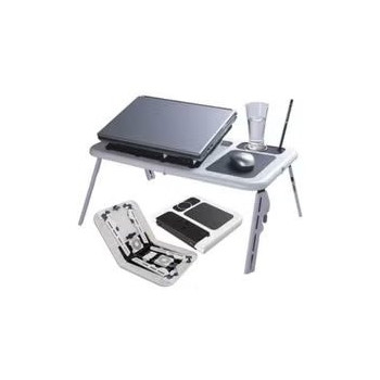 E-Table Portable Laptop Table White/Black