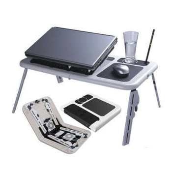 E-Table Portable Laptop Table White/Black