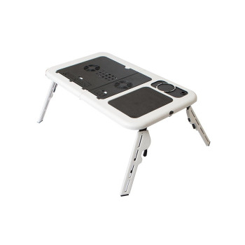 E-Table Portable Laptop Table White/Black