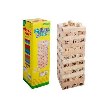 48-Piece Folds High Wood Toy Set