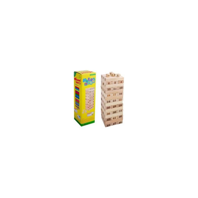 48-Piece Folds High Wood Toy Set