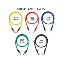 Dbt 12Pcs Muscle Training Fitness Resistance Bands Elastic Exercise Training Tubes Set