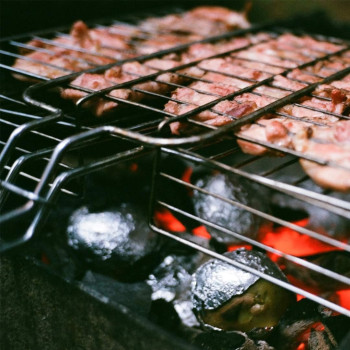 Royalford Bbq Grill Black/Brown 40 x 30Centimeter