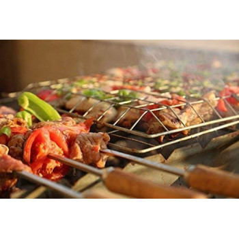 Royalford Bbq Grill Black/Brown 40 x 30Centimeter