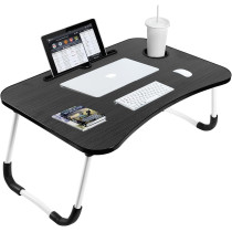 Rayan Foldable Laptop Table Black 60 x 27 x 40cm