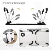 Rayan Foldable Laptop Table Black 60 x 27 x 40cm