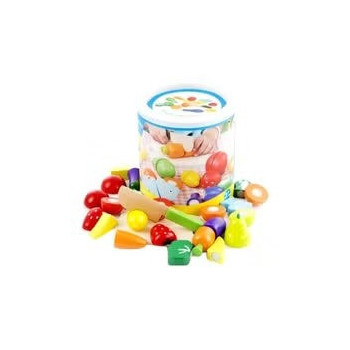 Lucky Cutting Fruits And Vegetables Wooden Kitchen Toy