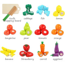 Lucky Cutting Fruits And Vegetables Wooden Kitchen Toy