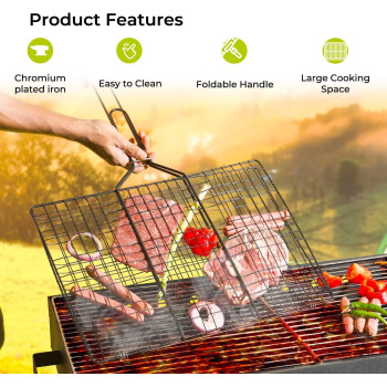 Bita Bbq Grill Silver/Brown 62 x 40Centimeter