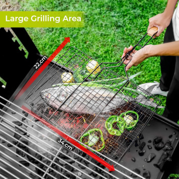 Bita Bbq Grill Silver/Brown 62 x 40Centimeter