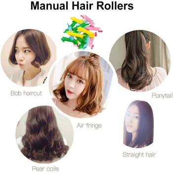 18-Piece Magic Hair Roller Set Blue/Green/Pink