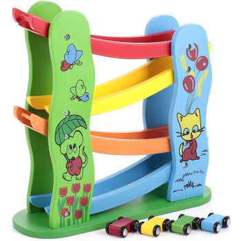 Canoe Wooden Rolling Down Car Toy CT181216RJ32