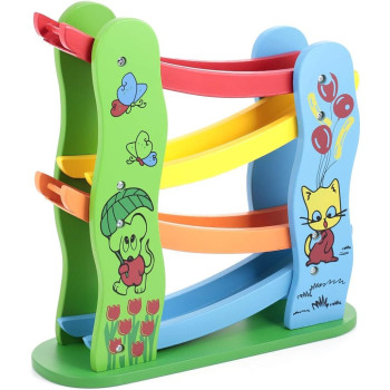 Canoe Wooden Rolling Down Car Toy CT181216RJ32