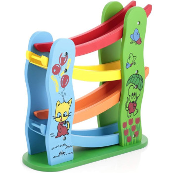 Canoe Wooden Rolling Down Car Toy CT181216RJ32