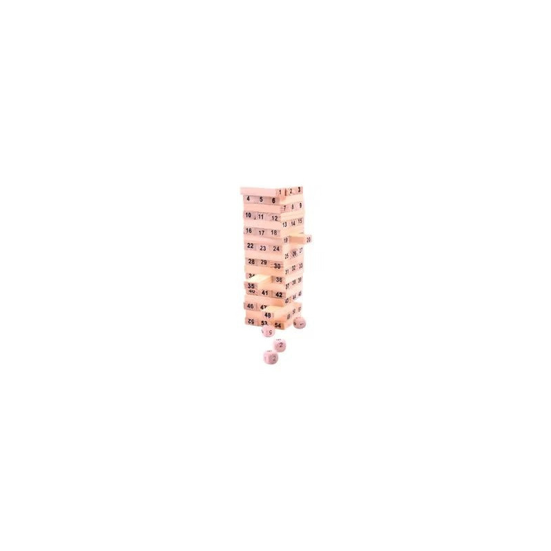 Playking 48-Piece Wooden Building Block Set