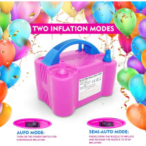 Electric Balloon Inflator With 4 Ports Fuchsia