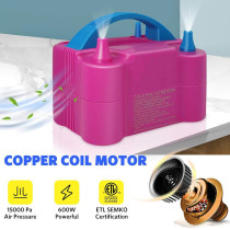 Balloon Blowing Machine Pink/Blue Colour