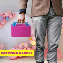 Balloon Blowing Machine Pink/Blue Colour