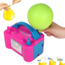 Balloon Blowing Machine Pink/Blue Colour