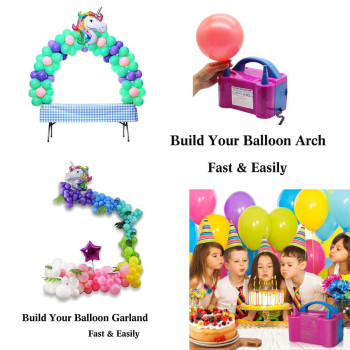 Balloon Blowing Machine Pink/Blue Colour